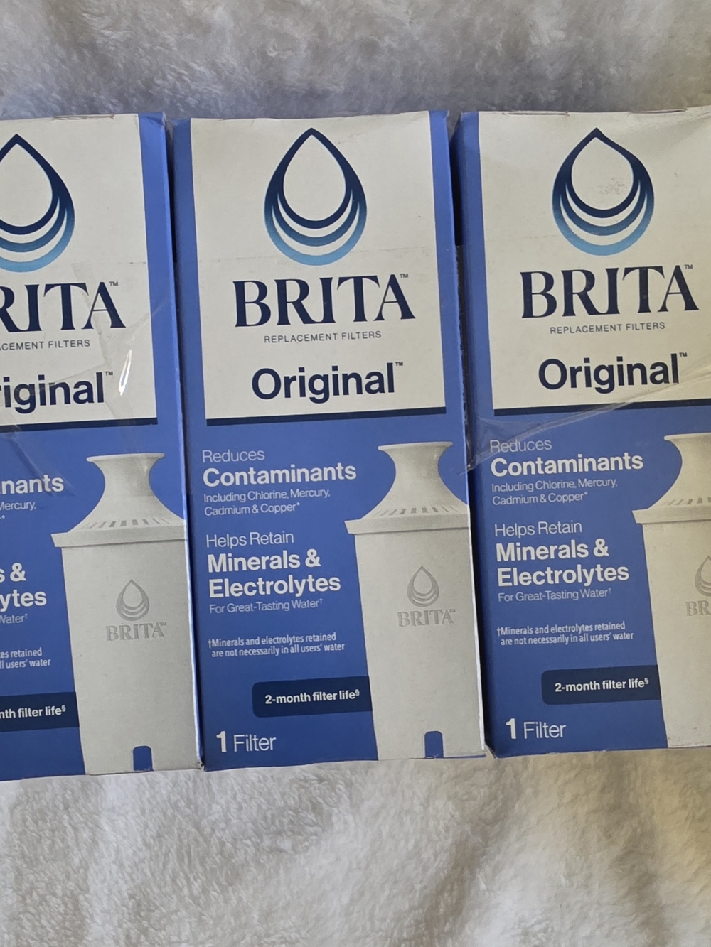 Lot of 3 Brita Original Replacement Water Filters - New NIB Sealed Brand New